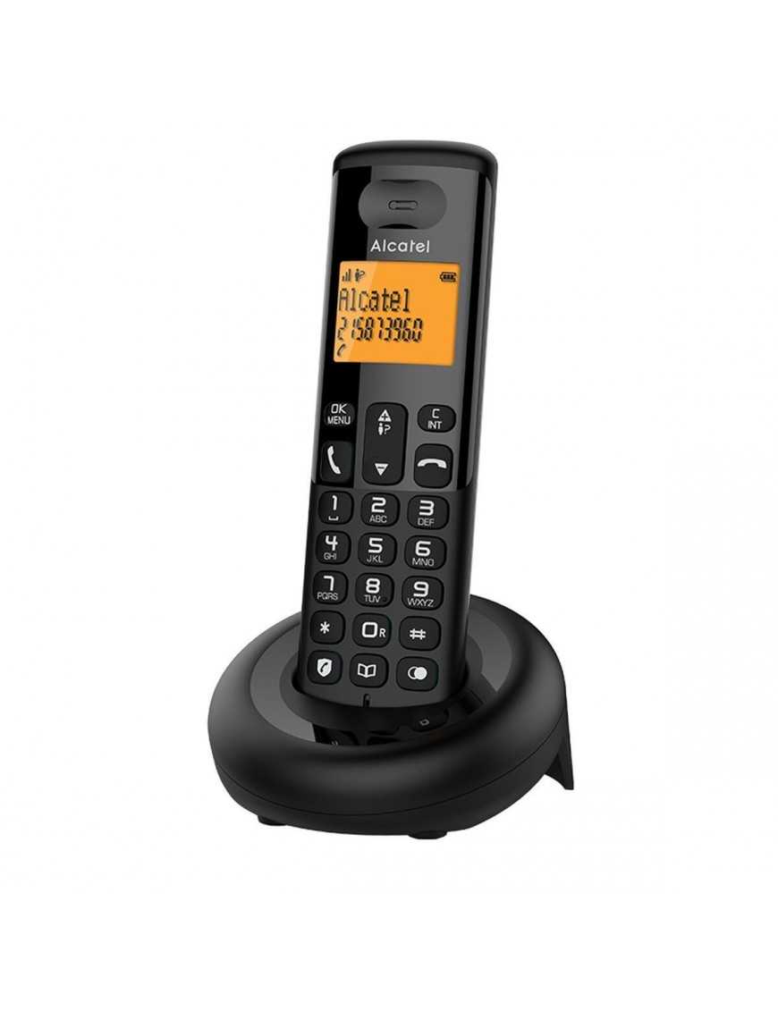 Alcatel E160 Ασύρματο Τηλέφωνο με Ελληνικό Μενού Μαύρο