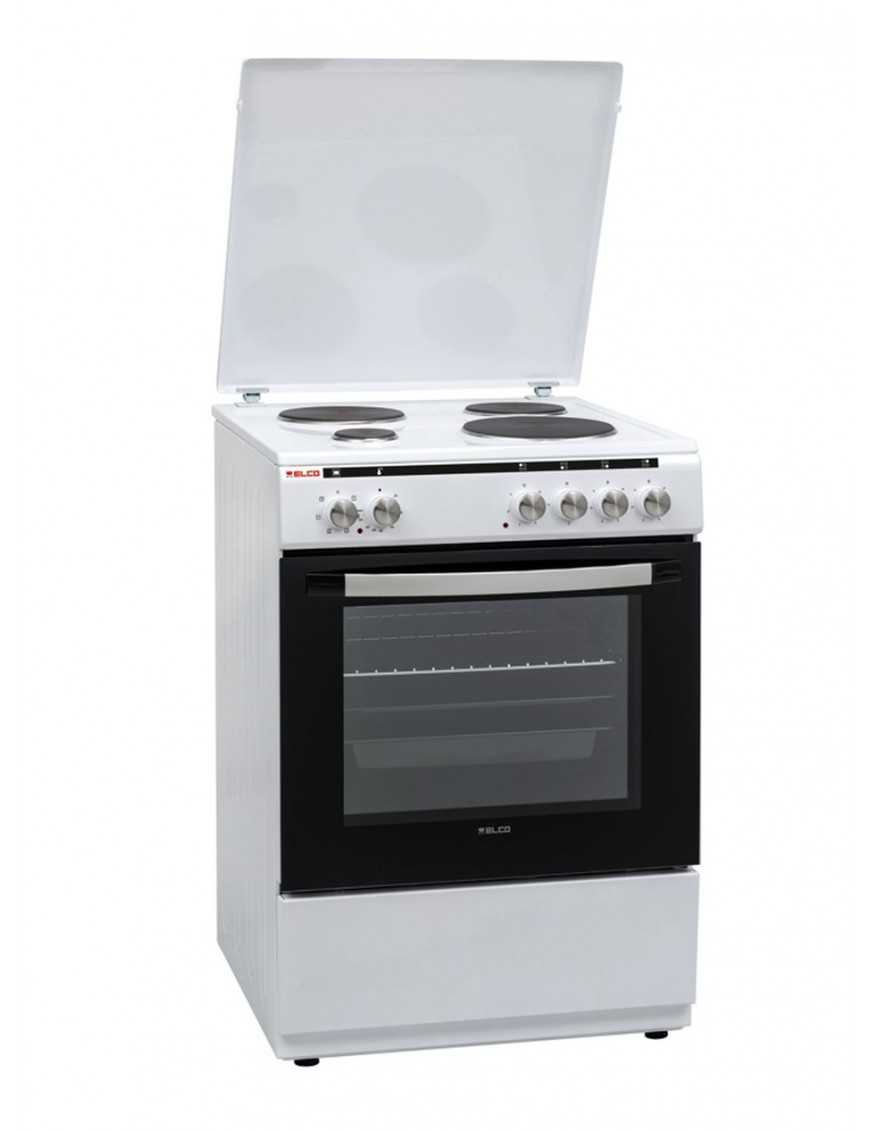 Elco 70217W Κουζίνα 65lt με Εμαγιέ Εστίες Π60εκ. Λευκή