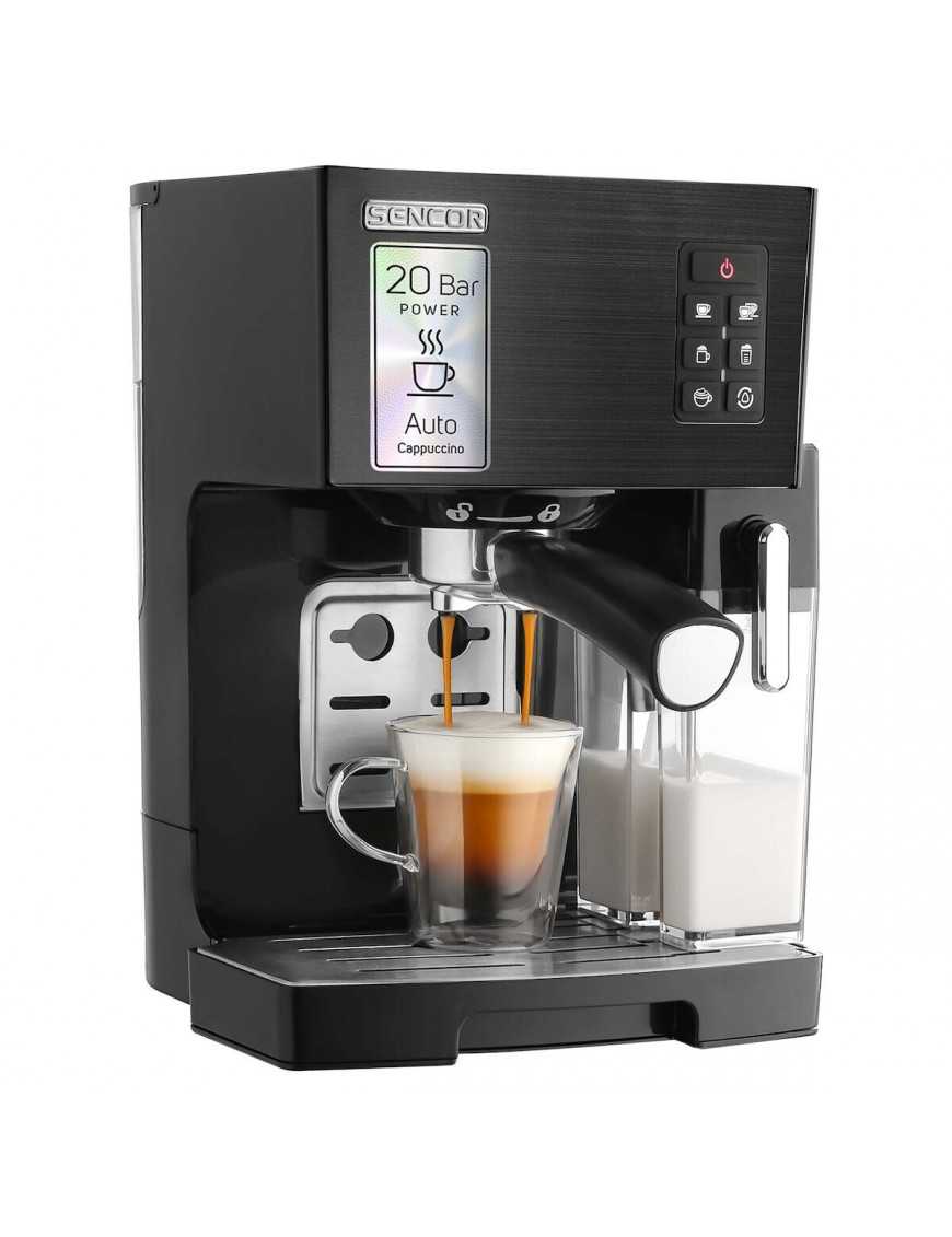 Sencor SES 4050SS-EUE3 Μηχανή Espresso 1450W Πίεσης 20bar για Cappuccino Μαύρη