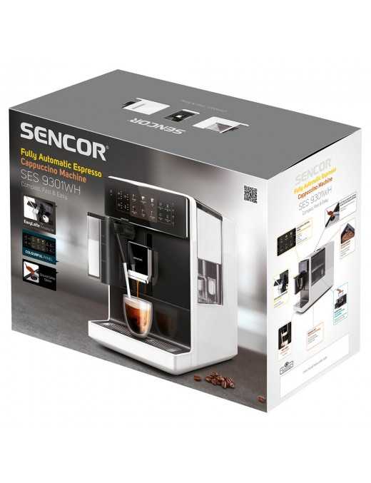Sencor SES 9301WH Μηχανή Espresso 19Bar με LED Πάνελ Λειτουργίας Λευκή Sencor SES 9301WH Μηχανή Espresso 19Bar με LED Πάνελ Λειτουργίας Λευκή