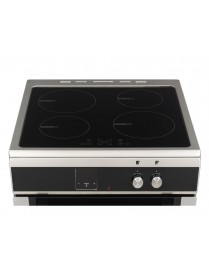 Hyundai HCIN23-7261I/XT Κουζίνα με πολυλειτουργικό φούρνο, επαγωγικές εστίες, χωρητικότητα φούρνου 69L, 9 λειτουργίες ψησίματος