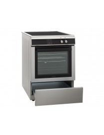Hyundai HCIN23-7261I/XT Κουζίνα με πολυλειτουργικό φούρνο, επαγωγικές εστίες, χωρητικότητα φούρνου 69L, 9 λειτουργίες ψησίματος