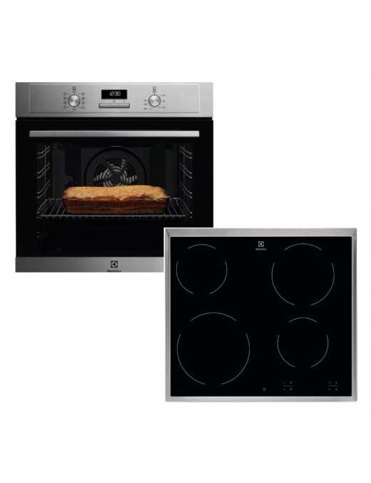 ELECTROLUX EOF3H40X+EHF16240XK Σετ Φούρνος Εστία + Δώρο Μίξερ