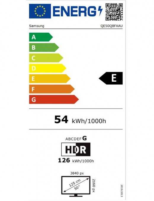 SAMSUNG QLED 4K QE50Q8FAAUXXH AI TV 50" Τηλεόραση