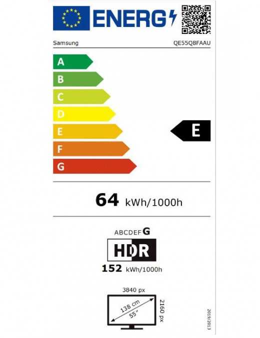 SAMSUNG QLED 4K QE55Q8FAAUXXH AI TV 55" Τηλεόραση