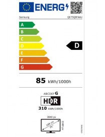 SAMSUNG QLED 4K QE75Q8FAAUXXH AI TV 75" Τηλεόραση