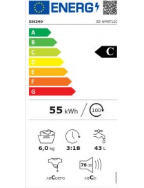 Eskimo ES WM6T12C Πλυντήριο Ρούχων