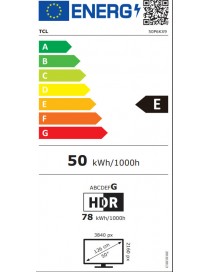 TCL 50P6K Smart Τηλεόραση 50" 4K UHD LED HDR (2025)