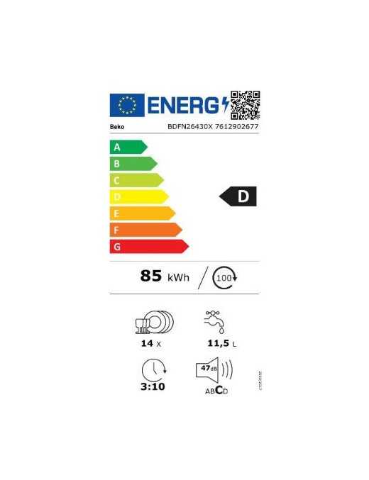 BEKO BDFN 26430 X Πλυντήριο Πιάτων Ελεύθερο