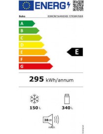 Beko B3RCNE564HDXB Ψυγειοκαταψύκτης 490lt NoFrost Γκρι