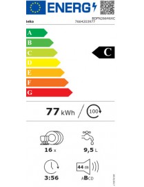 Beko BDFN 26646 XC Ελεύθερο Πλυντήριο Πιάτων για 16 Σερβίτσια Inox