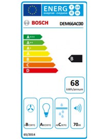Bosch DEM66AC00 Πτυσσόμενος Απορροφητήρας 60cm Γκρι