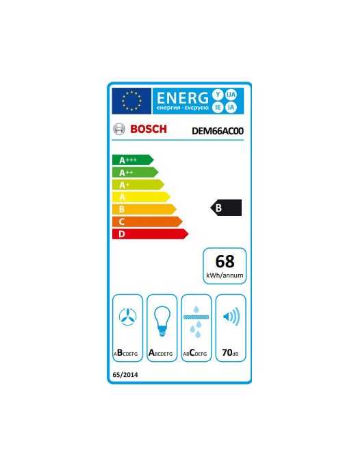 Bosch DEM66AC00 Πτυσσόμενος Απορροφητήρας 60cm Γκρι