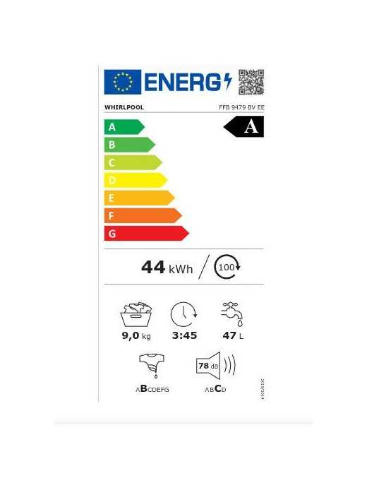 WHIRLPOOL FFB 9479 BV EE Πλυντήριο Ρούχων