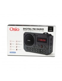 Οsio OPR-3020 Γκρι ψηφιακό φορητό ραδιόφωνο με Bluetooth, AUX, USB, FM, κάρτα TF, REC-5W