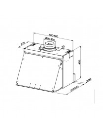 Faber 106/45 Plus Πτυσσόμενος Απορροφητήρας 60cm Λευκός