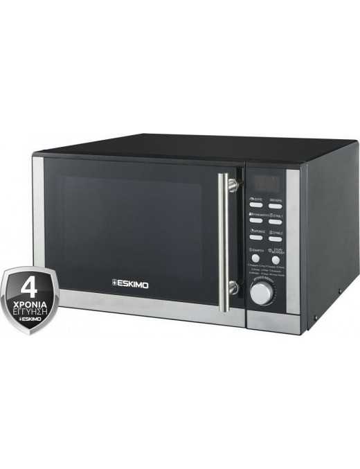 Eskimo ES MWO25DGINX Φούρνος Μικροκυμάτων με Grill 25lt Inox
