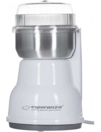 Esperanza EKC002W Ηλεκτρικός Μύλος Καφέ 160W με Χωρητικότητα 50gr Λευκός