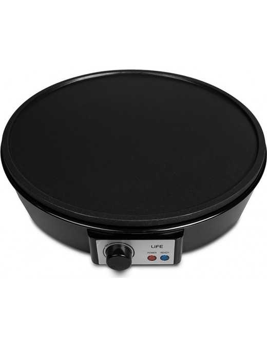 Life Mykrepa Κρεπιέρα 30cm Μαύρη 1000W