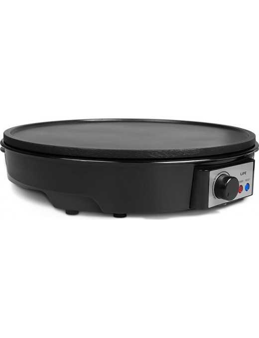 Life Mykrepa Κρεπιέρα 30cm Μαύρη 1000W