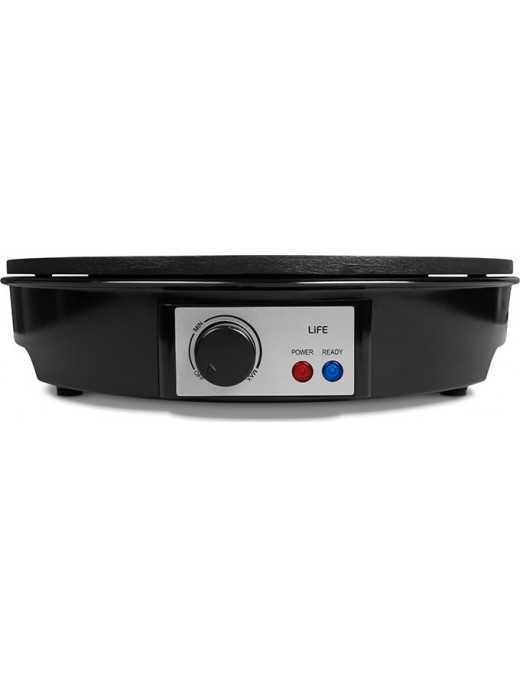 Life Mykrepa Κρεπιέρα 30cm Μαύρη 1000W