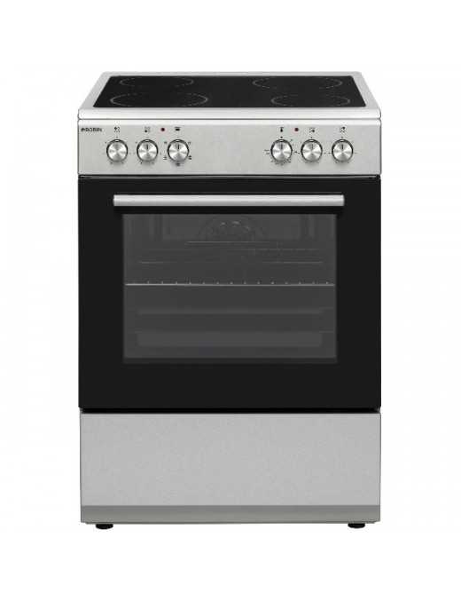 Robin BNK-1653 Κουζίνα 69lt με Κεραμικές Εστίες Π60εκ. Inox Robin BNK-1653 Κουζίνα 69lt με Κεραμικές Εστίες Π60εκ. Inox
