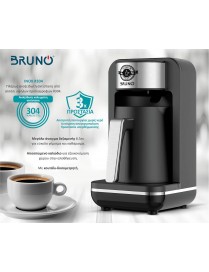 Bruno BRN-0168 Μηχανή Ελληνικού Καφέ 400W 260ml Μαύρη