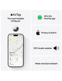 APPLE AirTag (1 Pack) Bluetooth Tracker (MFE94ZM/A)