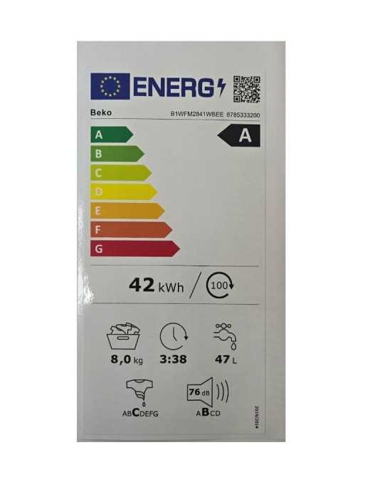 BEKO B1WFM2841WBEE Πλυντήριο Ρούχων