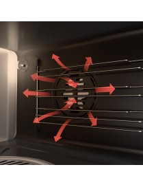 Thermogatz TGS MULTI 1255 BL Ηλεκτρικό Φουρνάκι 50lt Χωρίς Εστίες με Αέρα