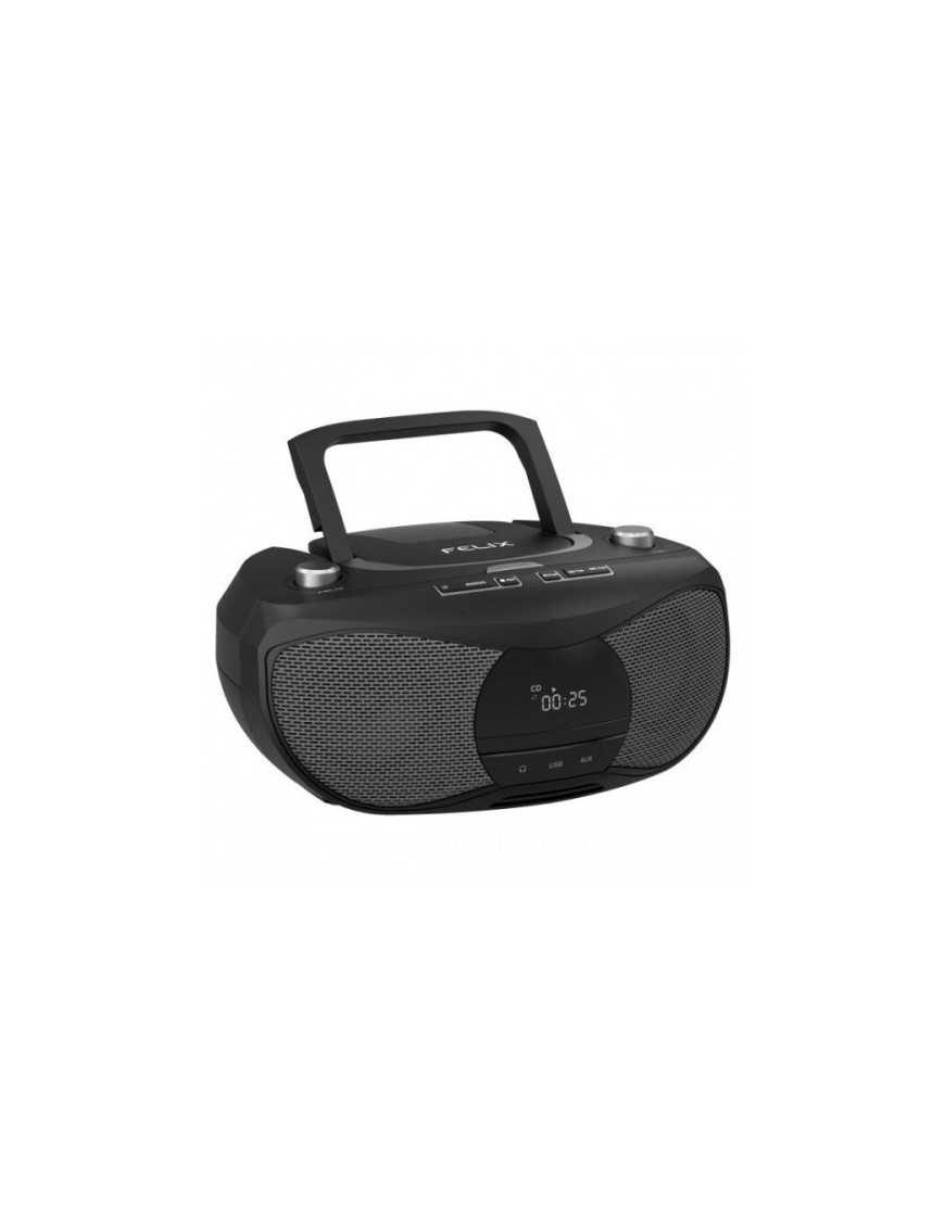FELIX FCD-3918/BK Φορητό Ράδιο/CD/MP3/USB Player Με Bluetooth