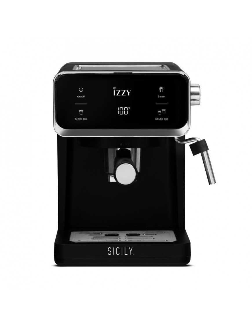 Izzy Sicily IZ-6017 Μηχανή Espresso 1000W Πίεσης 20bar Μαύρη