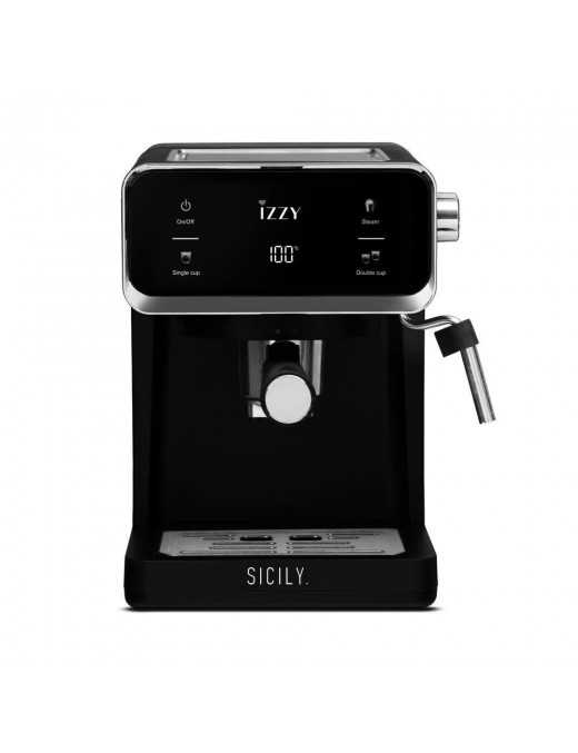 Izzy Sicily IZ-6017 Μηχανή Espresso 1000W Πίεσης 20bar Μαύρη