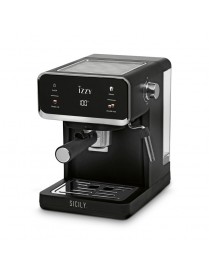 Izzy Sicily IZ-6017 Μηχανή Espresso 1000W Πίεσης 20bar Μαύρη