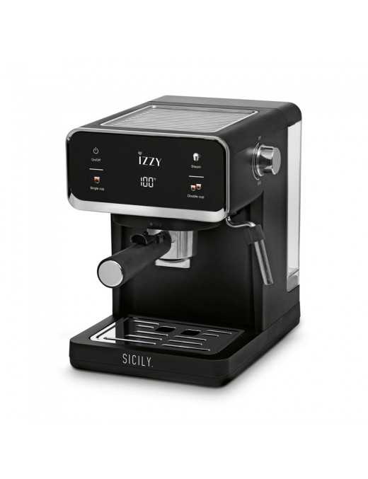 Izzy Sicily IZ-6017 Μηχανή Espresso 1000W Πίεσης 20bar Μαύρη