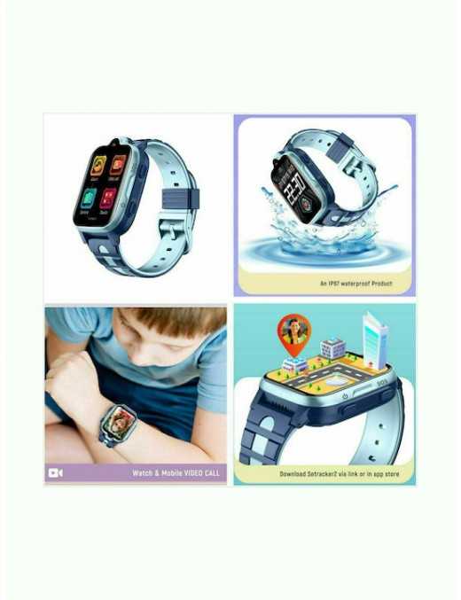 Kid Smartwatch K15H GPS με Sim 4G Βιντεοκλήση (μπλε)