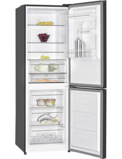 Davoline CBNF 357 BL NE Ψυγειοκαταψύκτης 323lt Full No Frost Υ185xΠ60xΒ98.5cm Μαύρος
