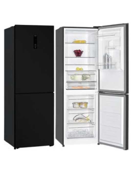 Davoline CBNF 357 BL NE Ψυγειοκαταψύκτης 323lt Full No Frost Υ185xΠ60xΒ98.5cm Μαύρος