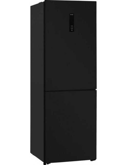Davoline CBNF 357 BL NE Ψυγειοκαταψύκτης 323lt Full No Frost Υ185xΠ60xΒ98.5cm Μαύρος