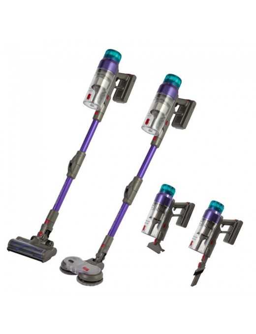 Primo PRVC-40507 Apollo Aqua Flex 3σε1 Σκούπα επαναφορτιζόμενη 29.6V BLDC μοτέρ Γκρι-Μωβ