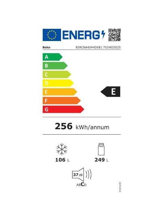 BEKO B3RCNA404HDXB1 Ψυγειοκαταψύκτης