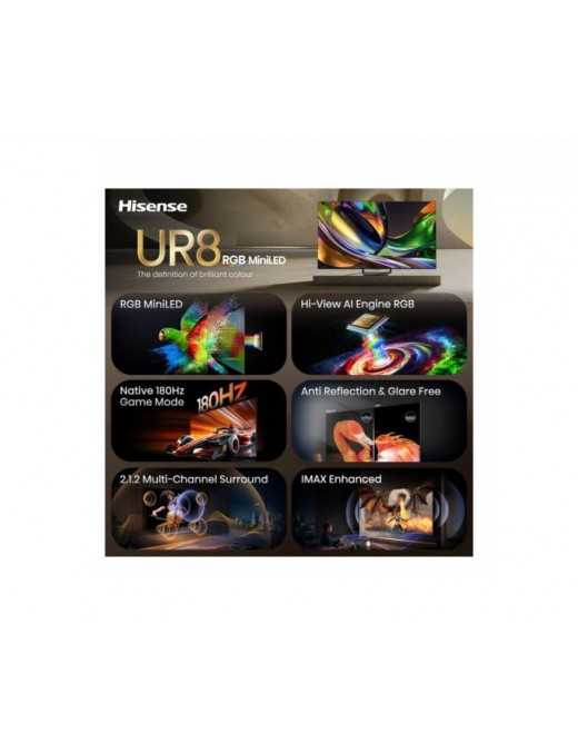 HISENSE 55UR8S RGB MiniLED 4K 55" Τηλεόραση