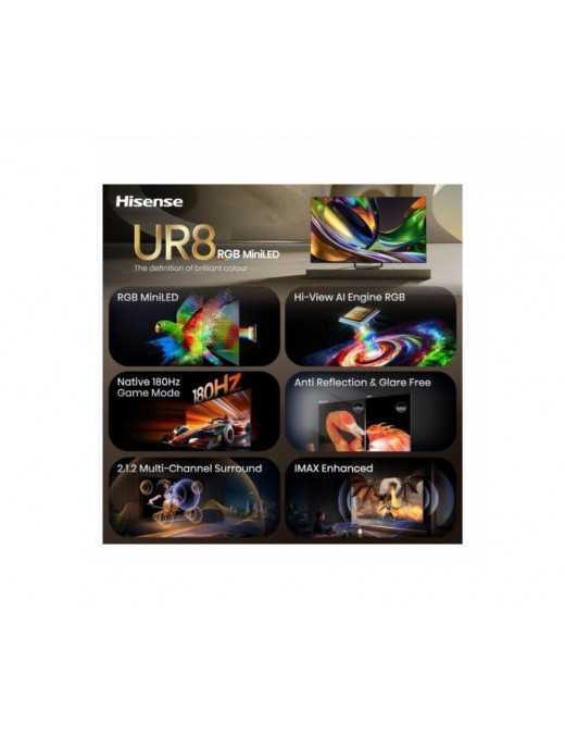 HISENSE 65UR8S RGB MiniLED 4K 65" Τηλεόραση