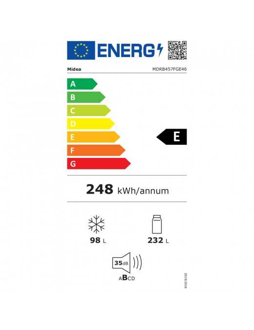 Midea MDRB457FGE46 Ψυγειοκαταψύκτης Space Master
