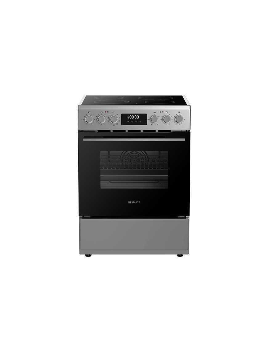 Davoline CMFXS 1100 IX / SILV Κουζίνα 70lt με Κεραμική Inox