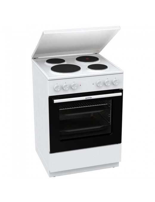Gorenje GE6A41WB Κουζίνα 71lt με Εμαγιέ Εστίες Λευκή