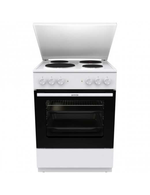 Gorenje GE6A41WB Κουζίνα 71lt με Εμαγιέ Εστίες Λευκή