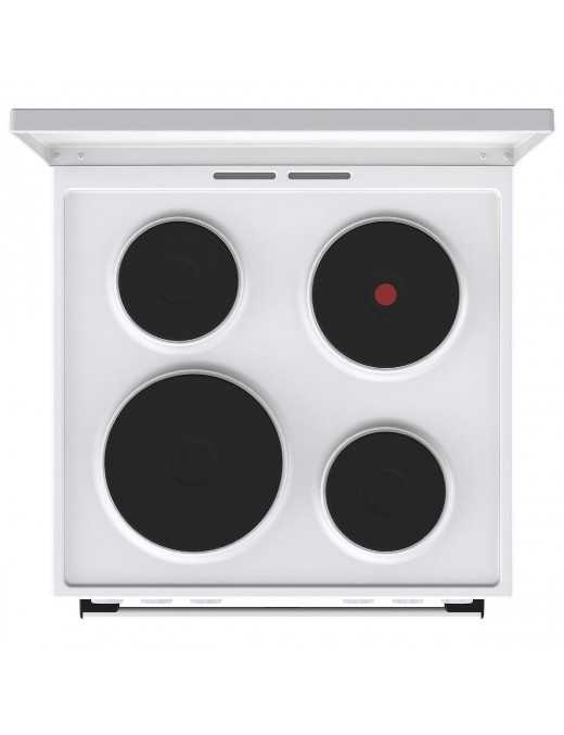 Gorenje GE6A41WB Κουζίνα 71lt με Εμαγιέ Εστίες Λευκή