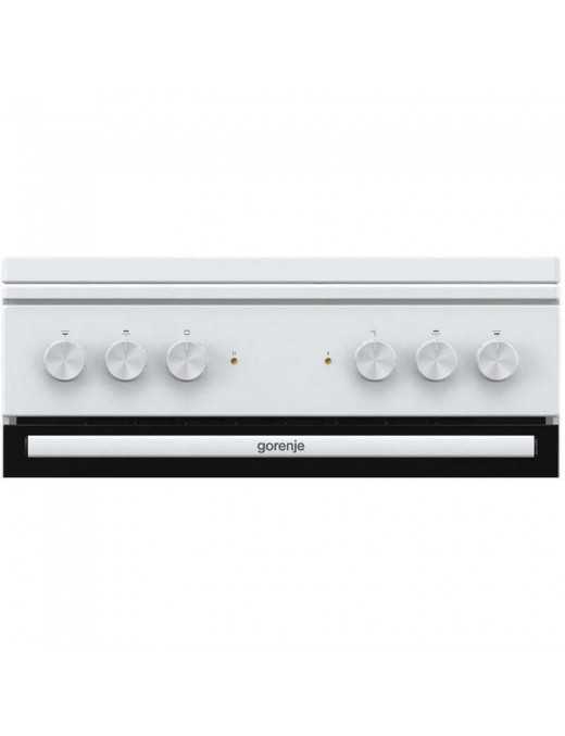 Gorenje GE6A41WB Κουζίνα 71lt με Εμαγιέ Εστίες Λευκή