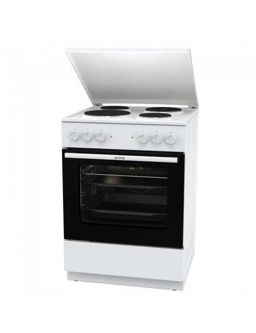 Gorenje GE6A41WB Κουζίνα 71lt με Εμαγιέ Εστίες Λευκή